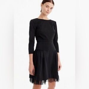 J.Crew Cocktail dress with swiss dot tulle hem style H2851 size 8 NWT